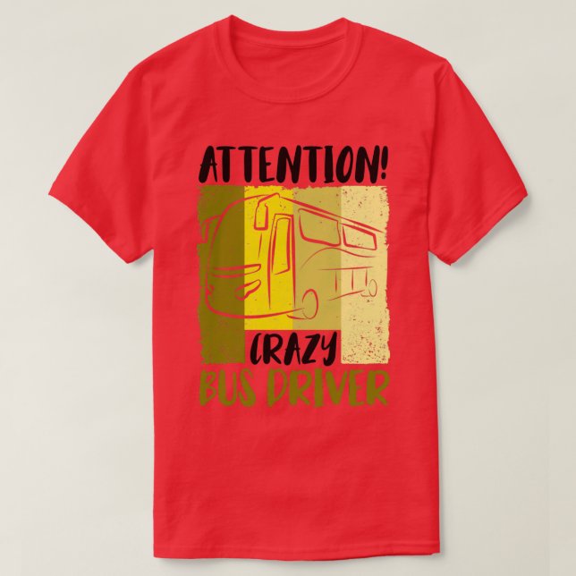 Buss Busfahrer Schulbus Autobus 3 T Shirt (Design framsida)