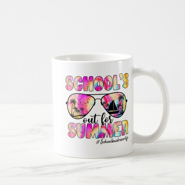 Buss-chauffören är ute för sommartid, färglösa sol kaffemugg (Höger)