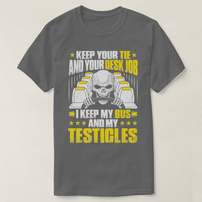 Buss-chauffören Busman Schoolbus School Buss Gift  T Shirt (Design framsida)