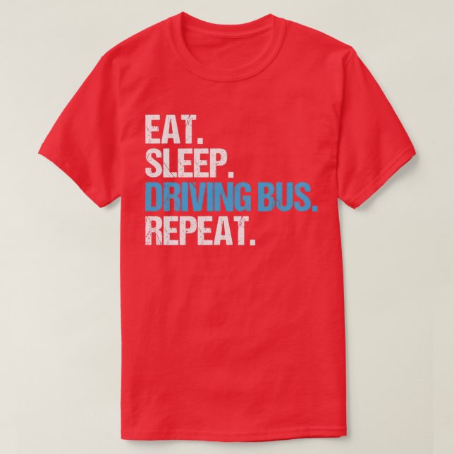 Buss-chauffören Busman Schoolbus School Buss Gift  T Shirt (Design framsida)