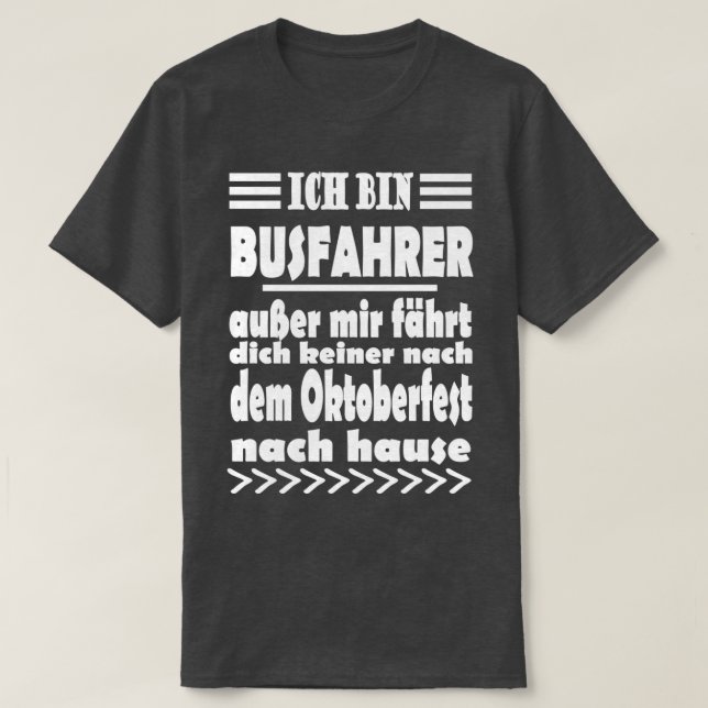 buss-chauffören buss arbete som säger passion t shirt (Design framsida)