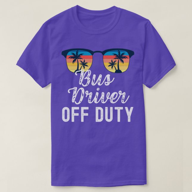 Buss-chauffören med lustig punktuppställning t shirt (Design framsida)
