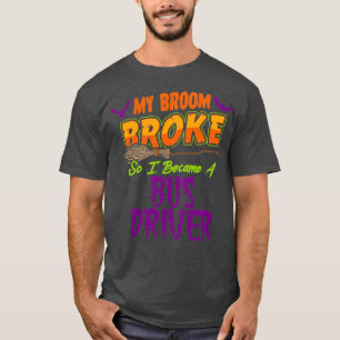 Buss-chaufförer Haloween roligt T Shirt