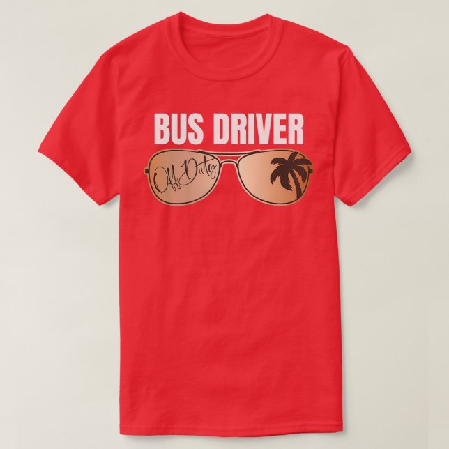 Buss-chaufförer i går i skolan Sommar Vaca T Shirt (Design framsida)