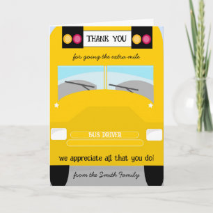 Buss chaufförer tack för att du presenterar volont kort