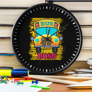 Buss Chef - Skolbilsbedömning Buss Stor Klocka