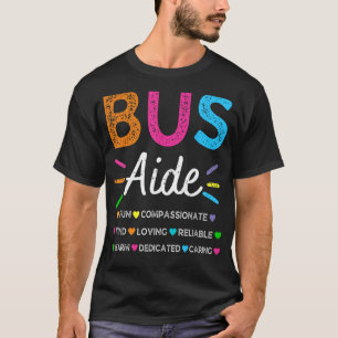 Buss Driver Aide Back to school Matching Group Squ T Shirt