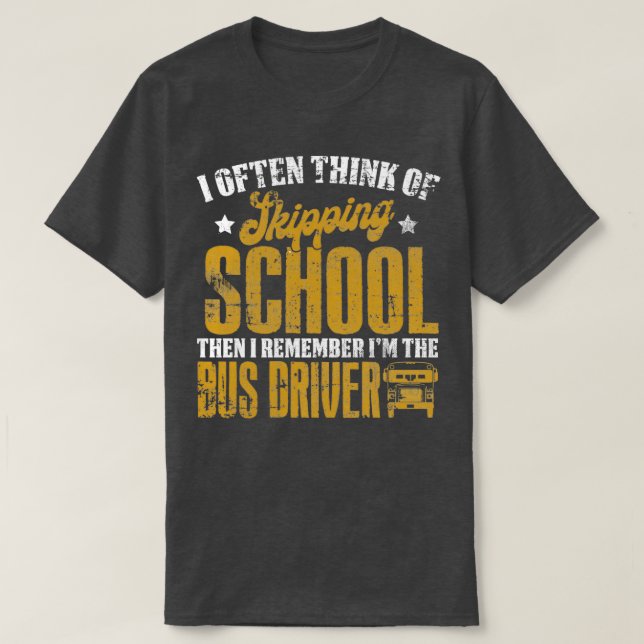 Buss Driver Buss 6 T Shirt (Design framsida)