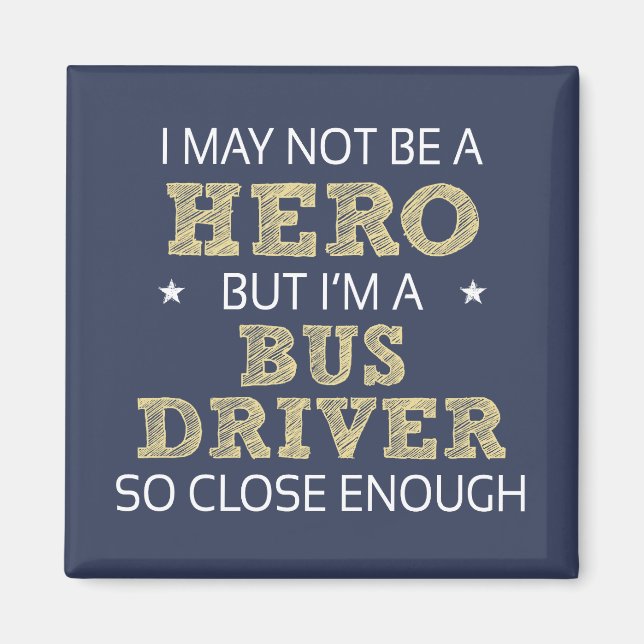 Buss Driver Novelty Magnet (Framsidan)