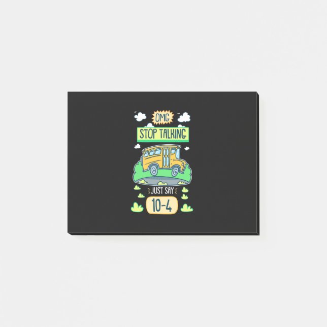 Buss Driver Omg Stop Talking Post-it Block (Framsida)