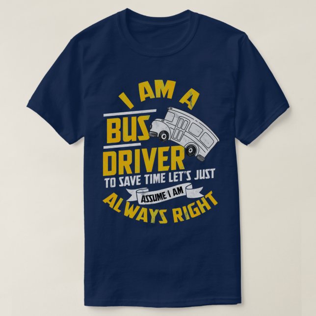Buss Driver Omnibus School Buss Public Transport 1 T Shirt (Design framsida)