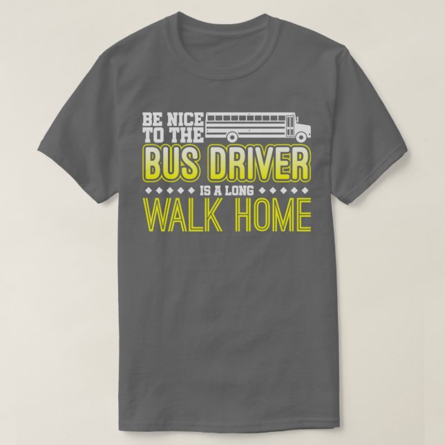 Buss Driver School Buss 16 T Shirt (Design framsida)