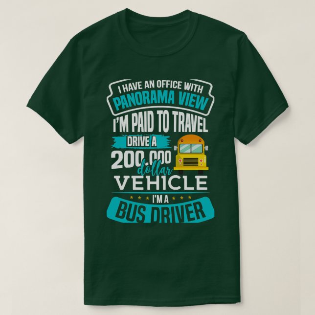 Buss Driver School Buss 24 T Shirt (Design framsida)