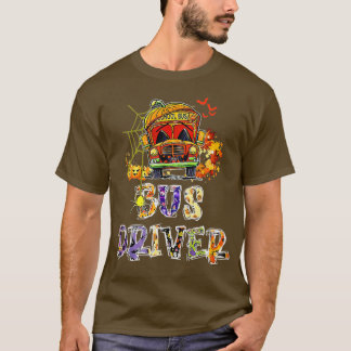 Buss Driver School Buss Halloween Costume med Pump T Shirt