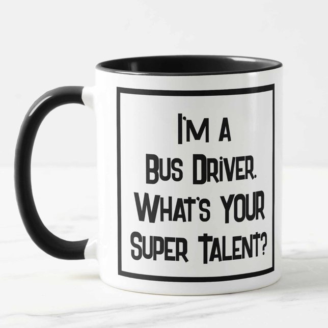 Buss Driver Toppen Talent. Två tonkaffe Mugg (Skapare uppladdad)