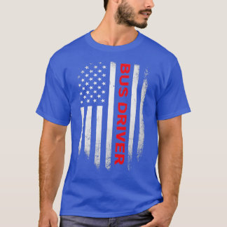 Buss Driver US Flagga Shirt T