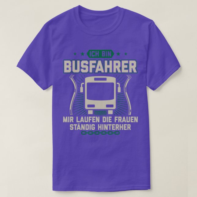 Buss-drivrutin - funny Gift Idea 1 T Shirt (Design framsida)
