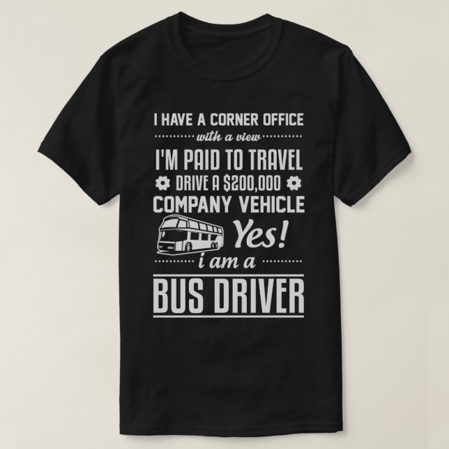 Buss-drivrutin Funny TShirts Classic TShirt (Design framsida)