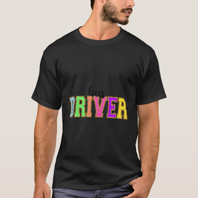 Buss-drivrutinens fantastiska Back to school-arbet T Shirt (Framsida)