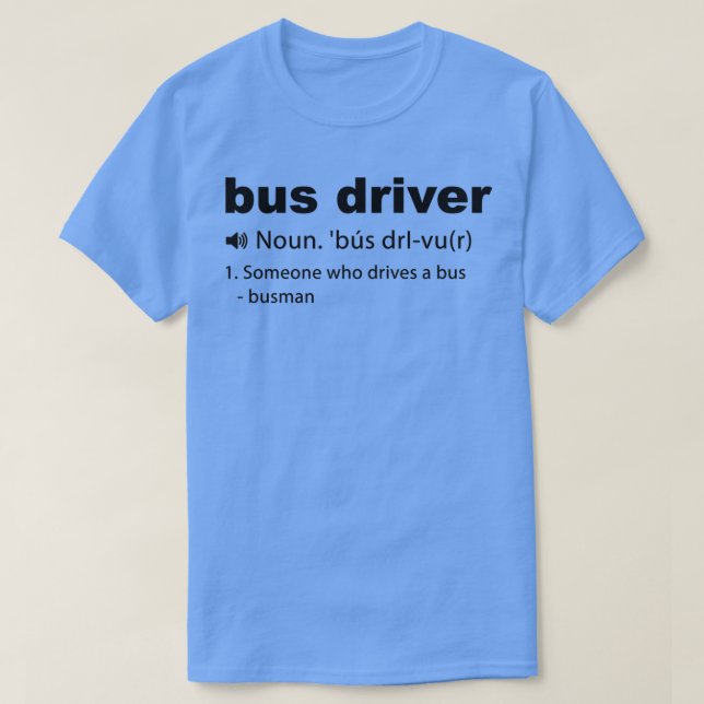 Buss-drivrutinsdefinitionsdesign för buss vid tran t shirt (Design framsida)