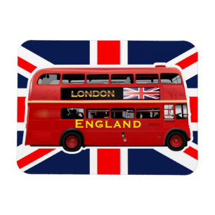 Buss för vintageLondon dubbel däckare Magnet