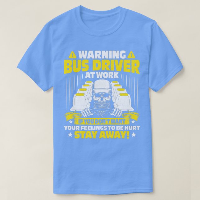 Buss förare Busman Schoolbus School Buss Gift Idea T Shirt (Design framsida)