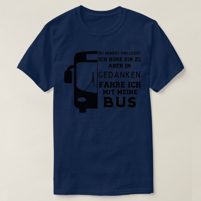 Buss förare buss kör buss t shirt (Design framsida)