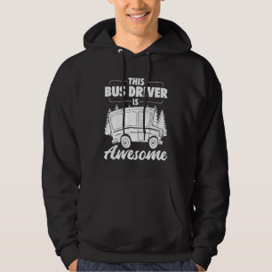 Buss förare Skolträningspressen i buss Hoodie