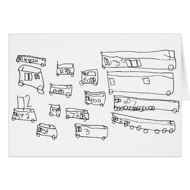 Buss Hälsningskort (Framsidan Horizontal)