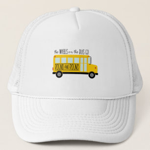 Buss Hjul Sång Keps