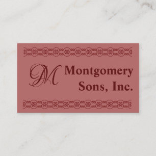 Buss. Kort - Burgundy Monogram