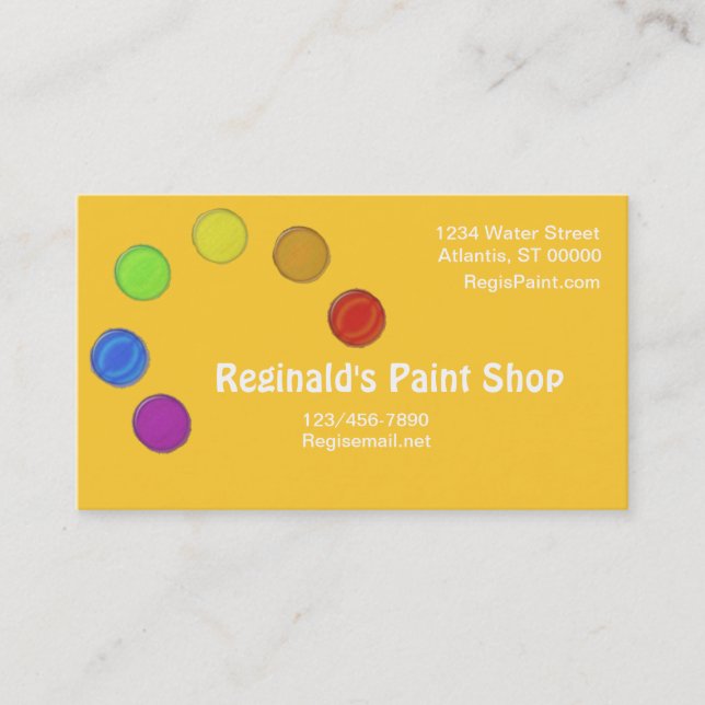 Buss. Kort - Färgpall (Framsida)