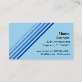 Buss. Kort - Fem diagonala blå Linjer