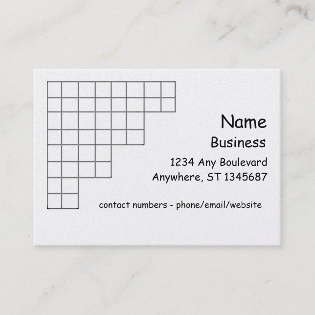 Buss. Kort - hörnrutnät (Framsida)