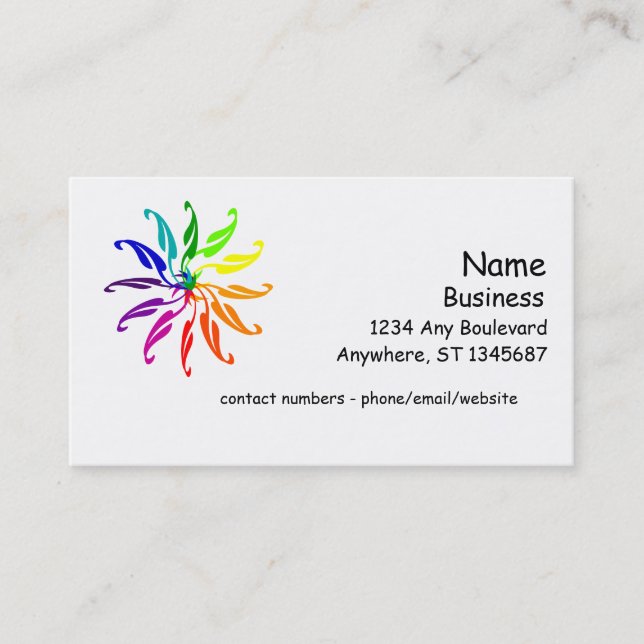 Buss. Kort - löv för Färg-hjul (Framsida)