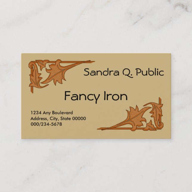 Buss. Kort - lövhakparenteser (Framsida)