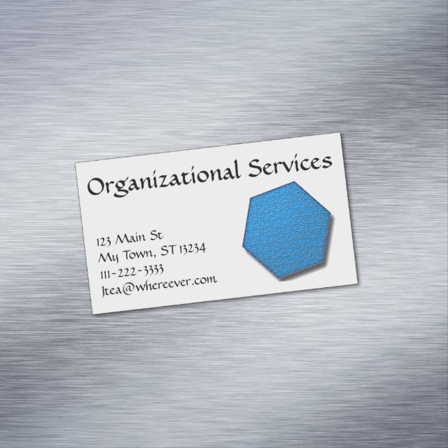 Buss. Kort (mag) - Hexagon Jig-Saw Puzzle/blue (In Situ)