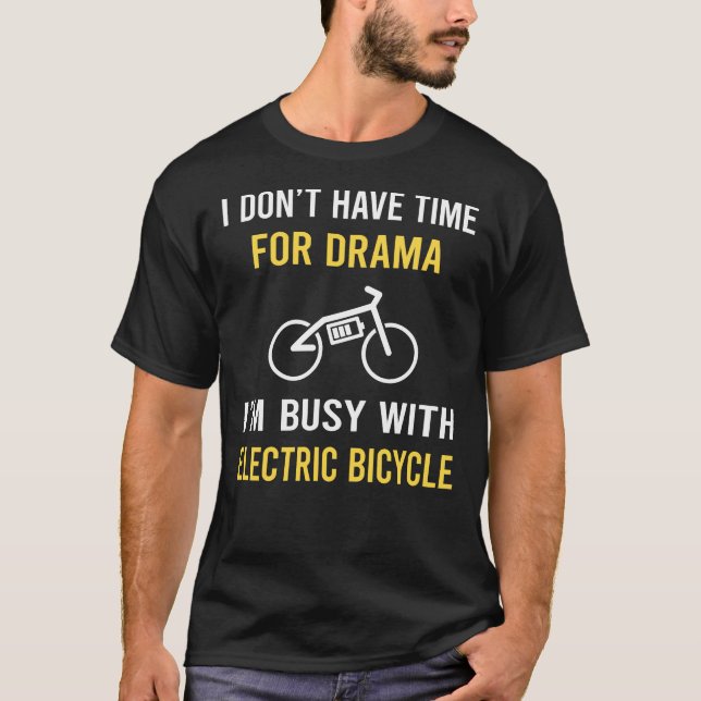 Buss med Electric Bicycle E Bike Ecycle T Shirt (Framsida)