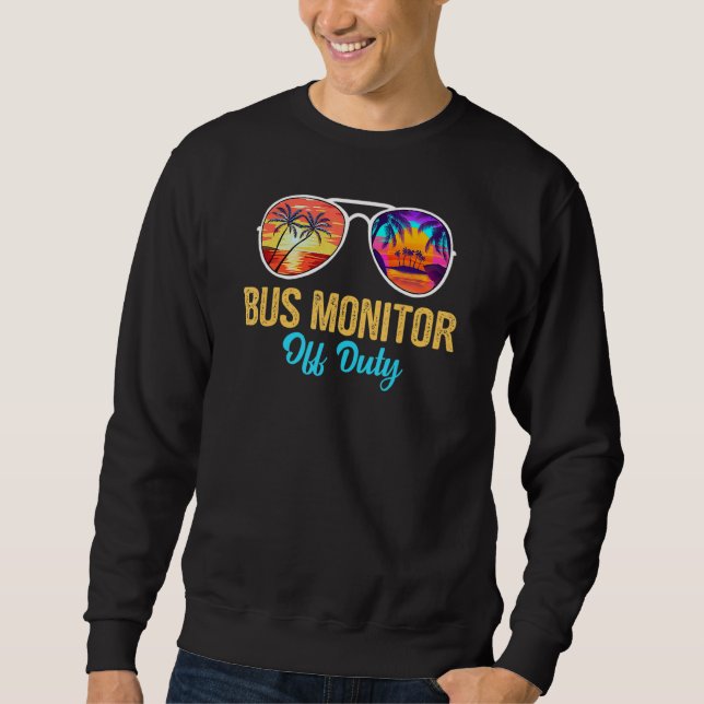 Buss Monitor of Duty Sunglasses Handflatan Träd fö Lång Ärmad Tröja (Framsida)