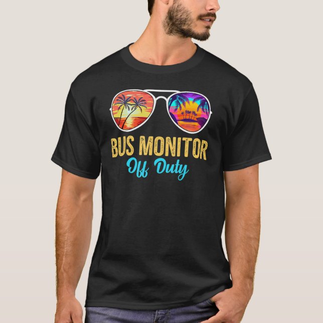 Buss Monitor of Duty Sunglasses Handflatan Träd fö T Shirt (Framsida)