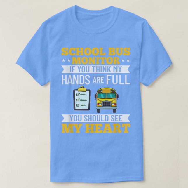 Buss Monitor School Buss Attendant Assistant Appre T Shirt (Design framsida)