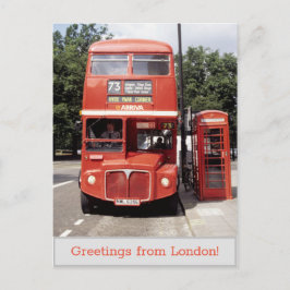 Buss och telefonlucka London 1998 Vykort