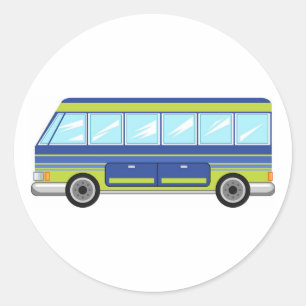 Buss Runt Klistermärke