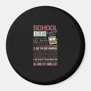 Buss Safety Regler T, School Buss Driver Magnet