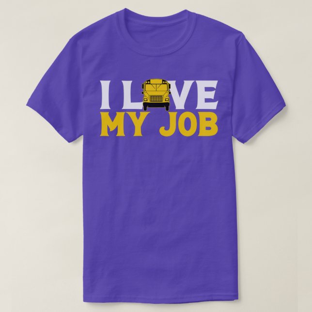 Buss Schoolbus Driver Gift 4 T Shirt (Design framsida)