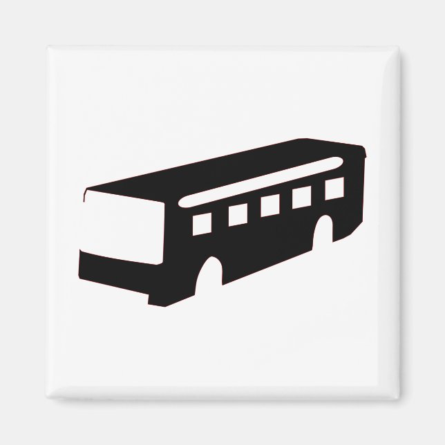 Buss Silhouette Magnet (Framsidan)