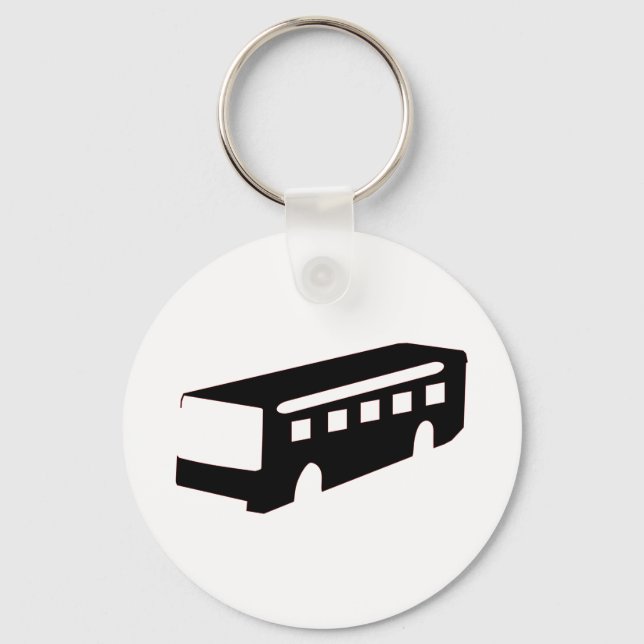 Buss Silhouette Nyckelring (Framsida)