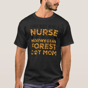 Buss som är sjuksköterska och Mor norska skogskat T Shirt