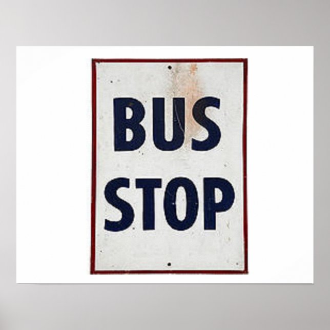 Buss Stop Poster (Framsidan)