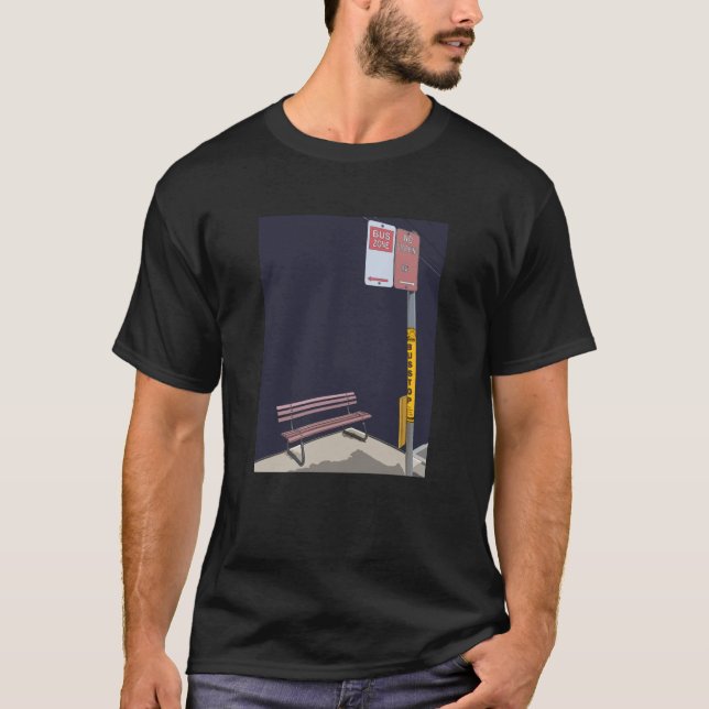 Buss Stop T Shirt (Framsida)